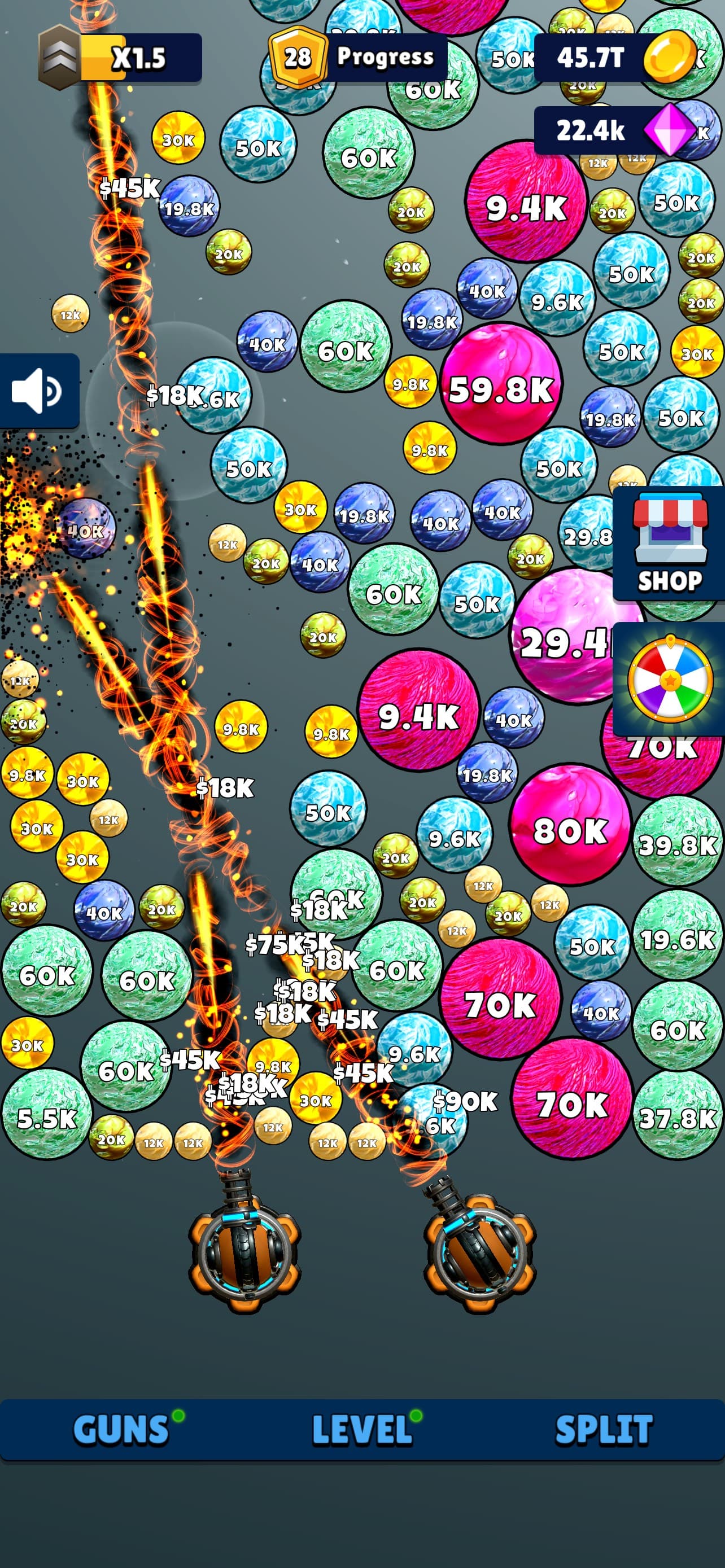 Laser Split: Ball Blaster Game screenshot 6 - screenshot