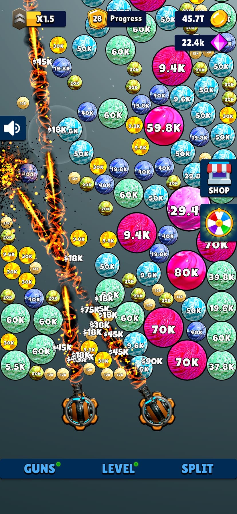 Laser Split: Ball Blaster Game screenshot 6 - screenshot