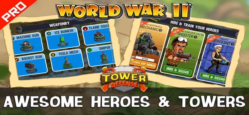 WWII Tower Defense PRO screenshot 3 - screenshot