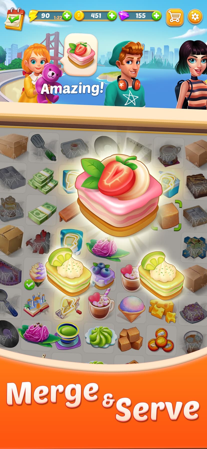 Merge Cafe – Merge game chef screenshot 3 - screenshot