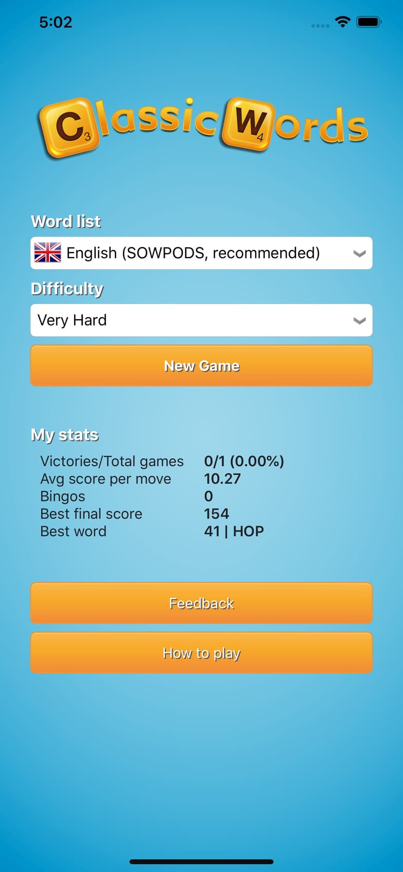 Classic Words (solo word game) screenshot 4 - screenshot