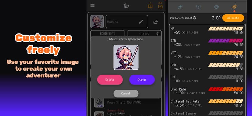 Whipper - Idle RPG screenshot 2 - screenshot