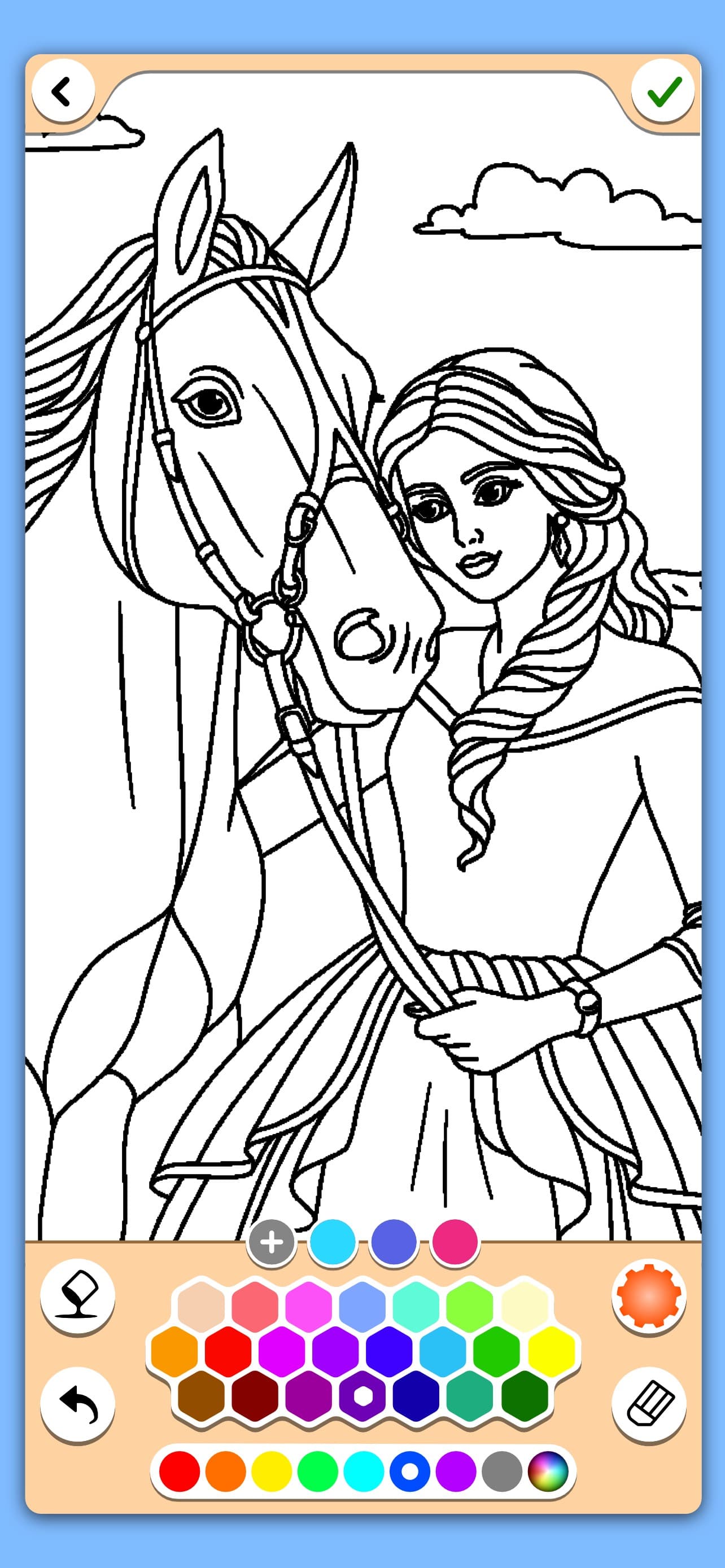 Horse coloring game screenshot 3 - screenshot