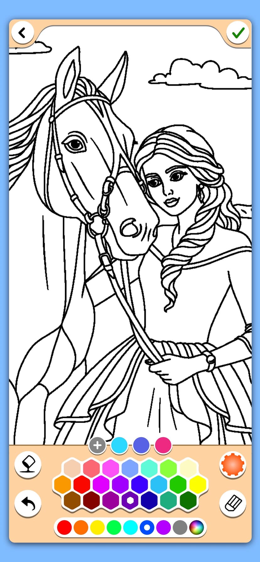 Horse coloring game screenshot 3 - screenshot