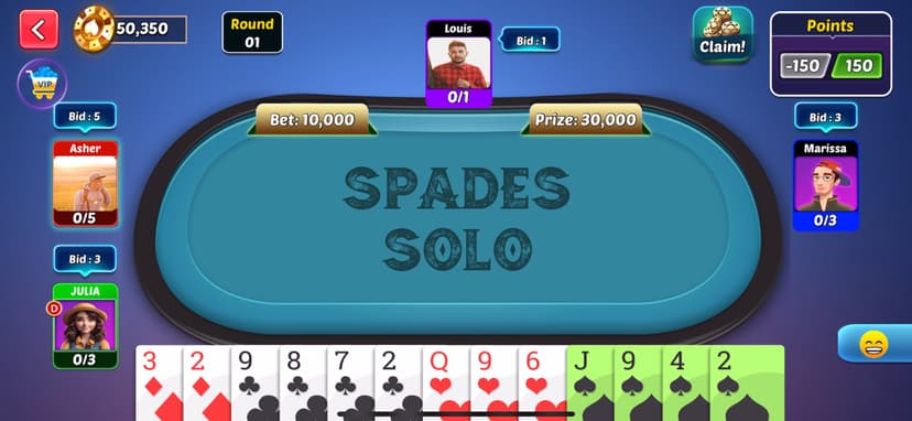 Spades Bid Whist: Card Games screenshot 6 - screenshot