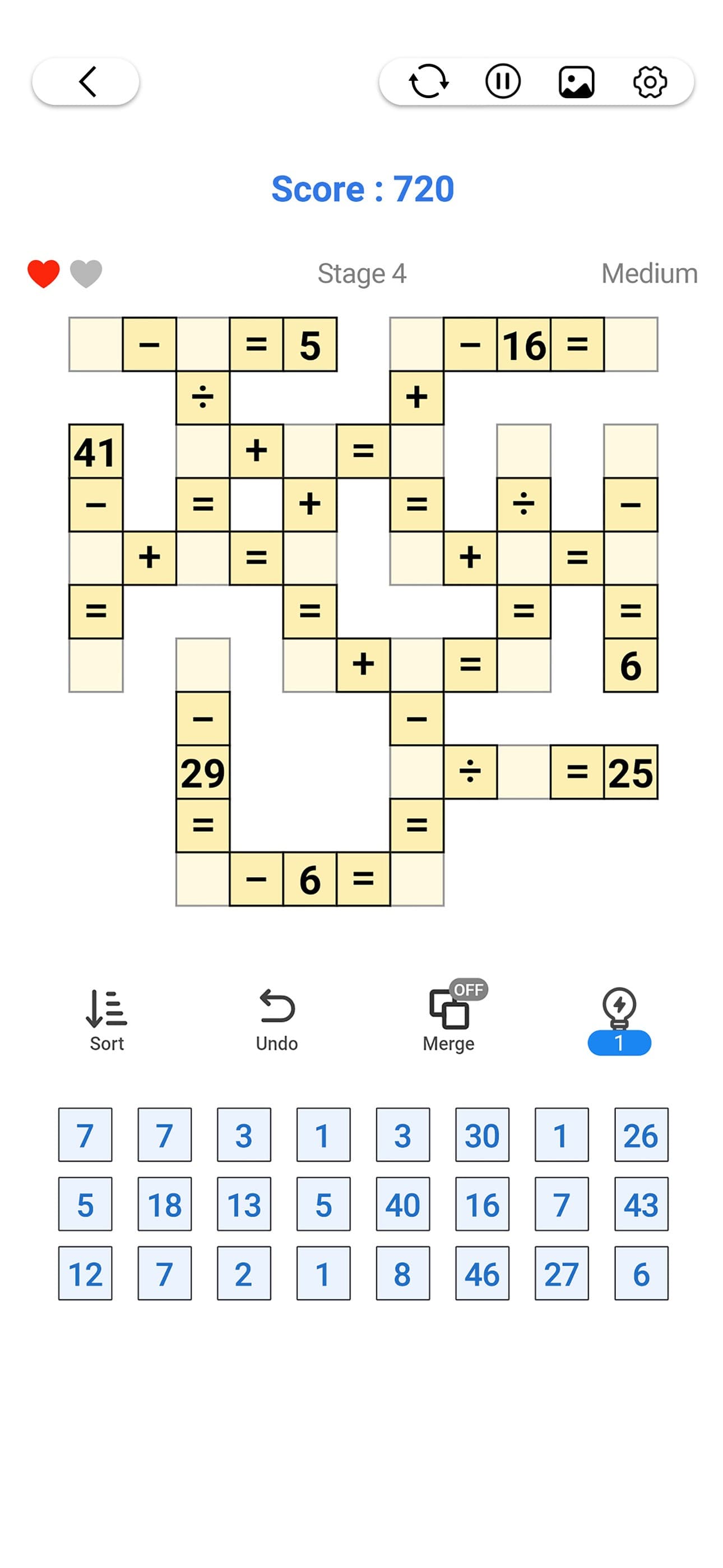 Cross Number - Math Puzzle screenshot 5 - screenshot