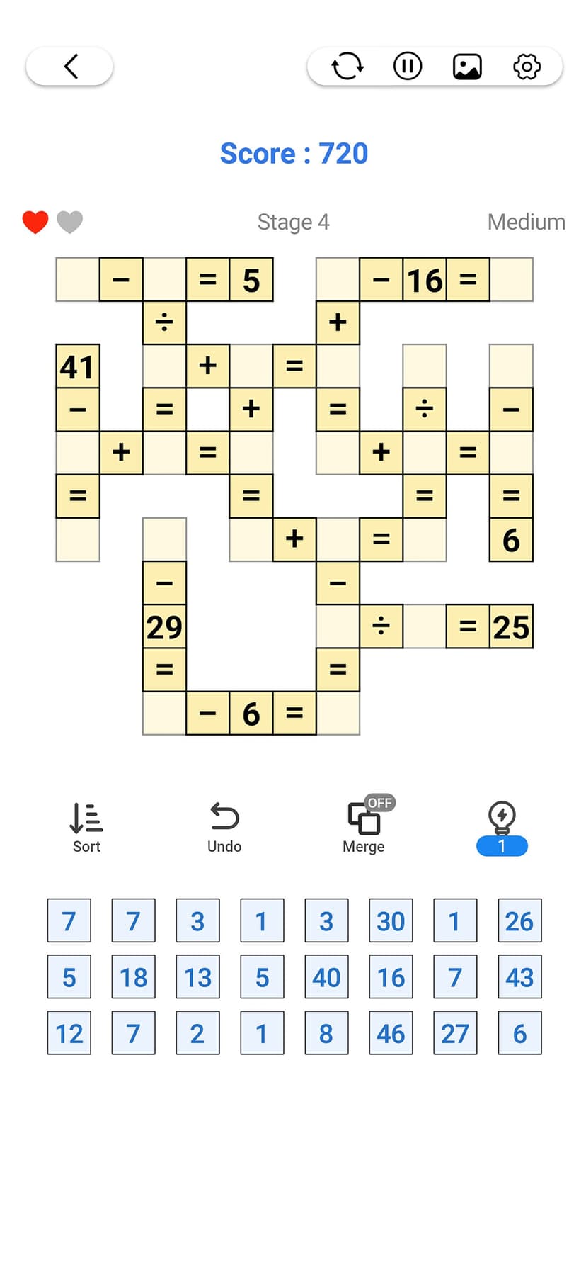 Cross Number - Math Puzzle screenshot 5 - screenshot