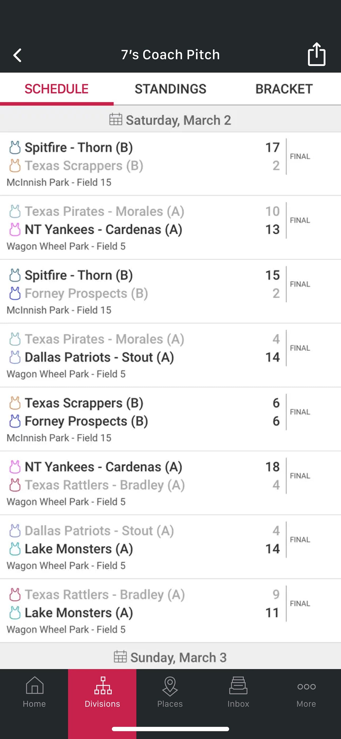 SportsEngine Tourney screenshot 2 - screenshot