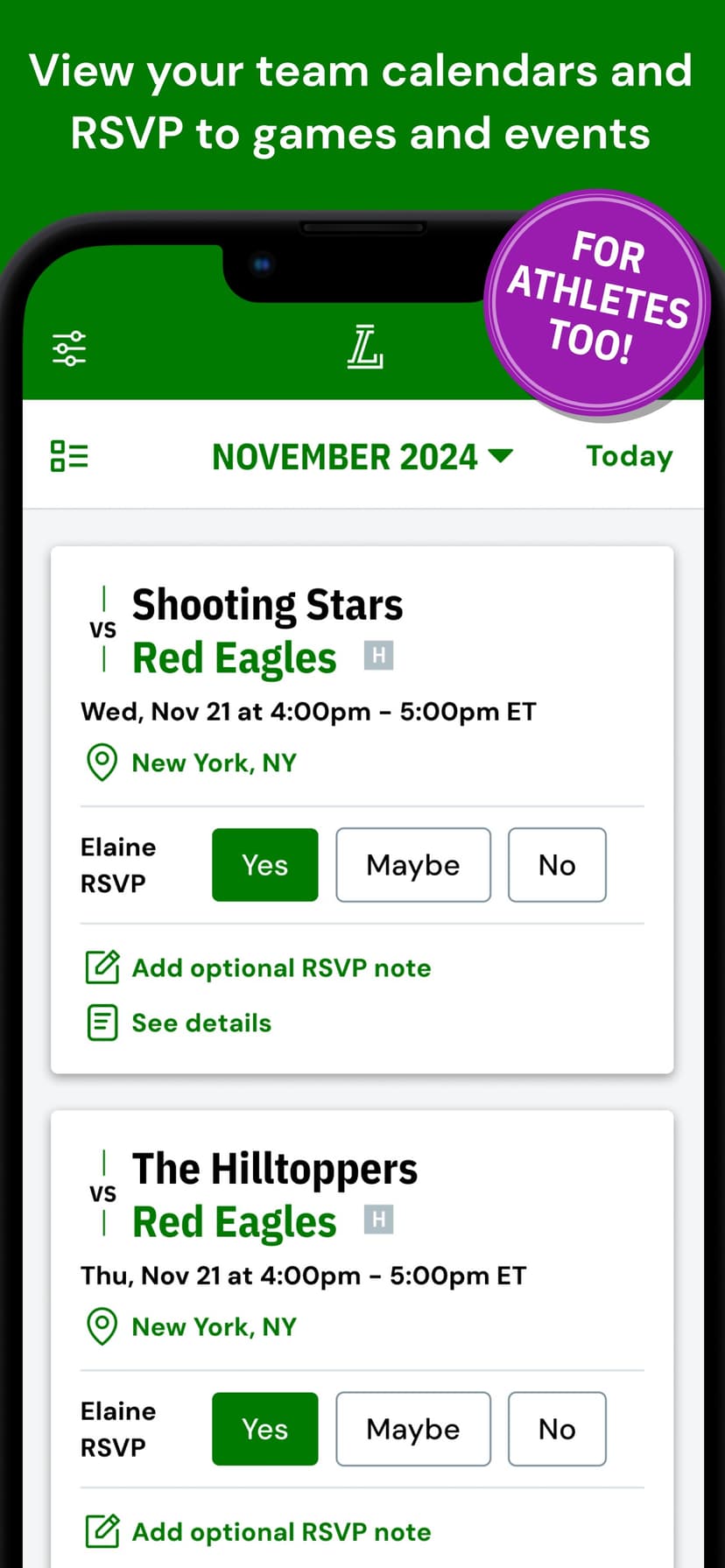 LeagueApps Play screenshot 3 - screenshot