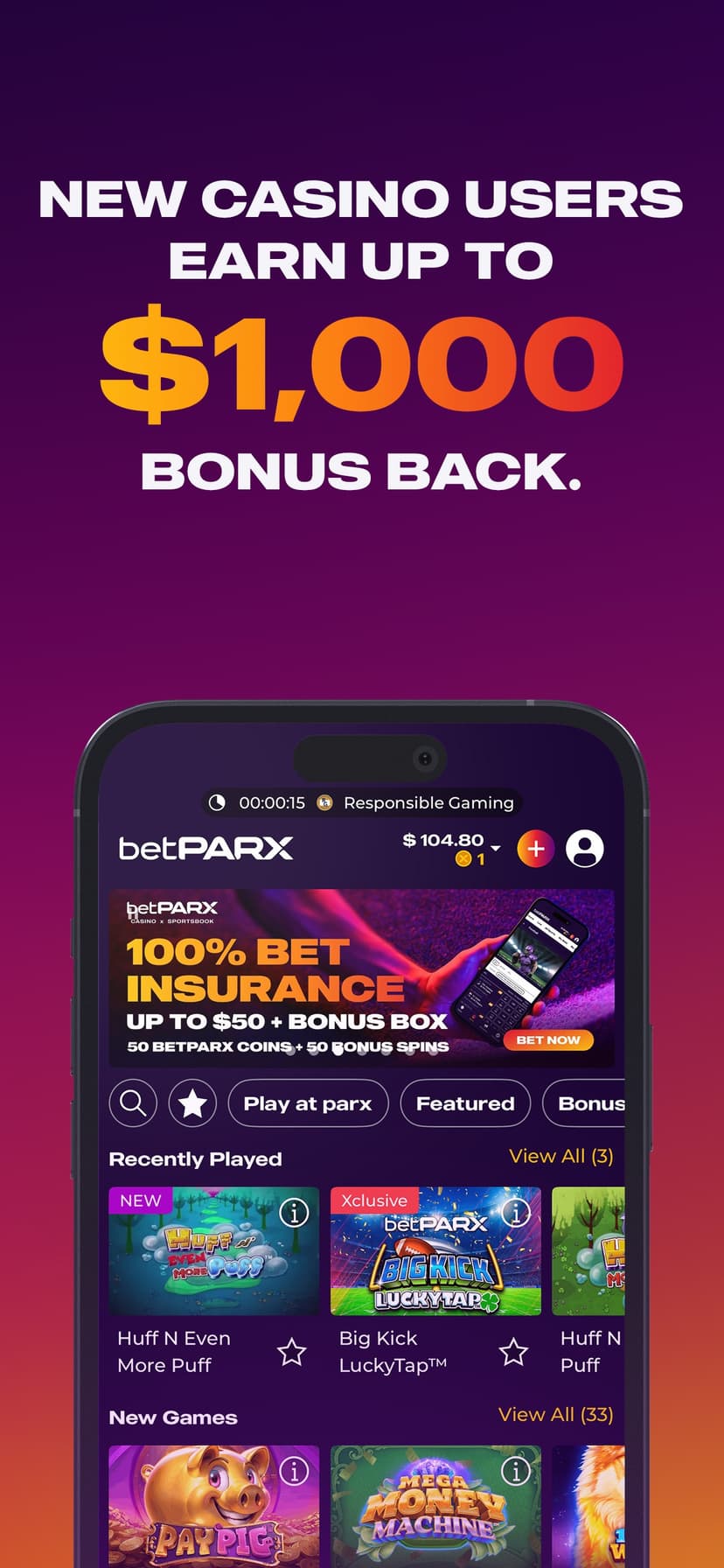 BetPARX NJ screenshot 2 - screenshot
