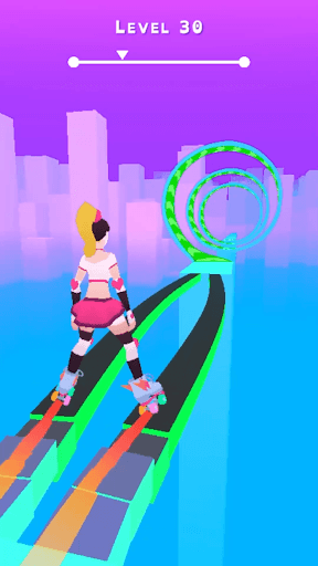 Sky Roller: Rainbow Skating screenshot 1 - screenshot