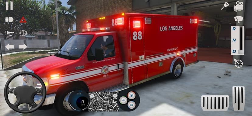 Ambulance city car simulator screenshot 1 - screenshot