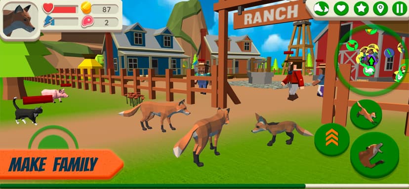 Fox Family - Animal Simulator screenshot 2 - screenshot
