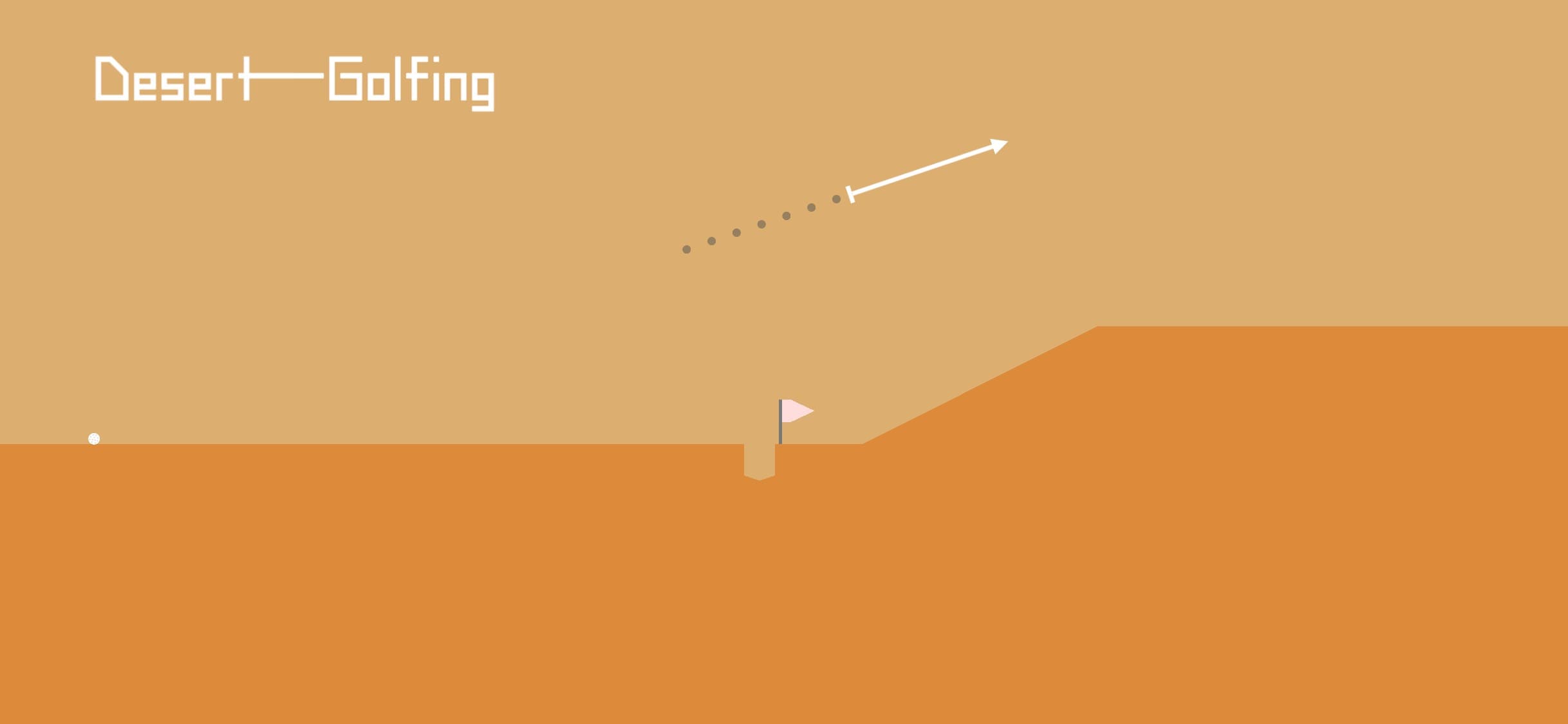 Desert Golfing screenshot 1 - screenshot