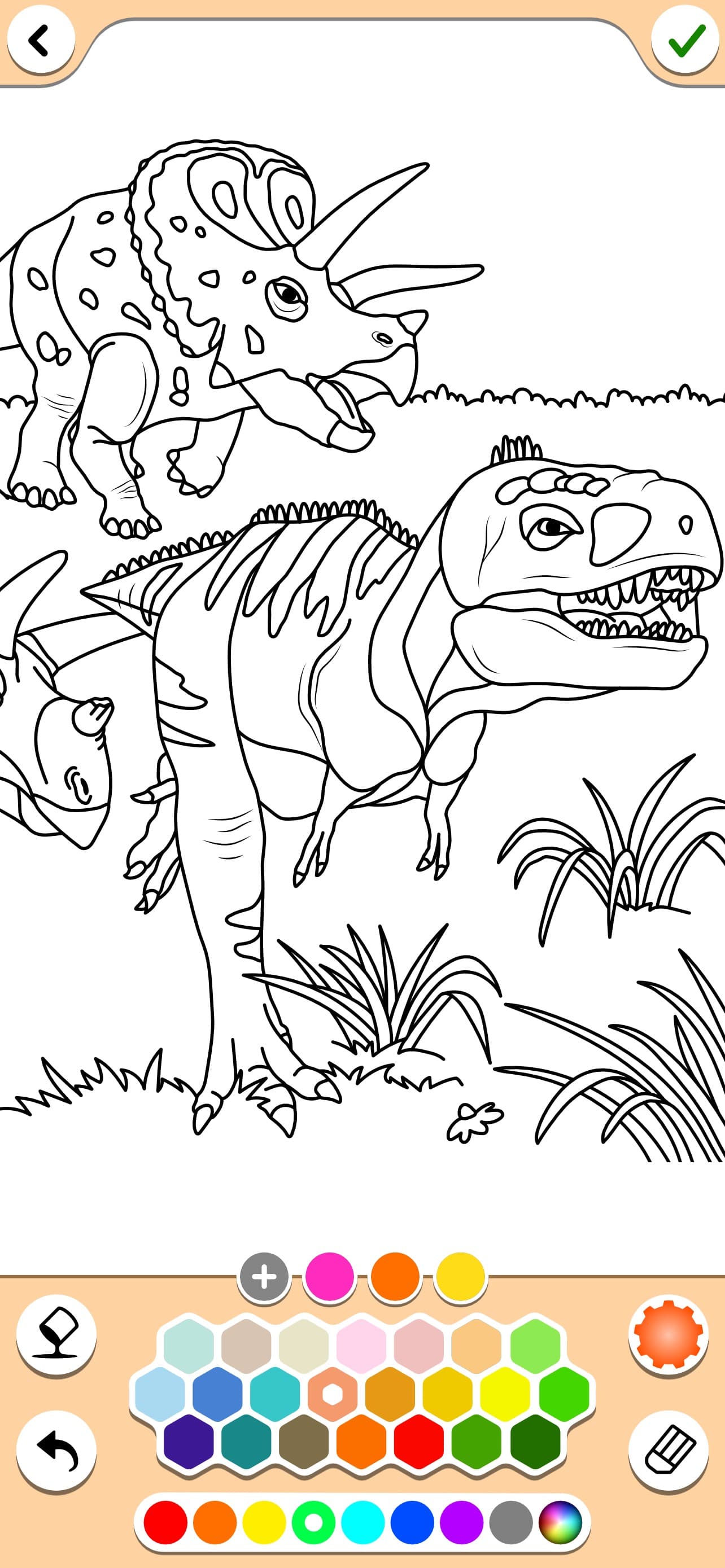 Dino coloring pages book screenshot 4 - screenshot