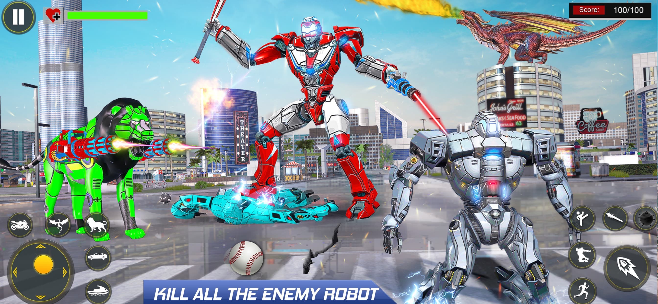 Robot Car Transform Wars Games screenshot 2 - screenshot
