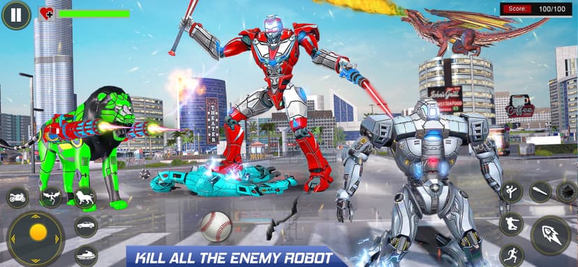 Robot Car Transform Wars Games screenshot 2 - screenshot