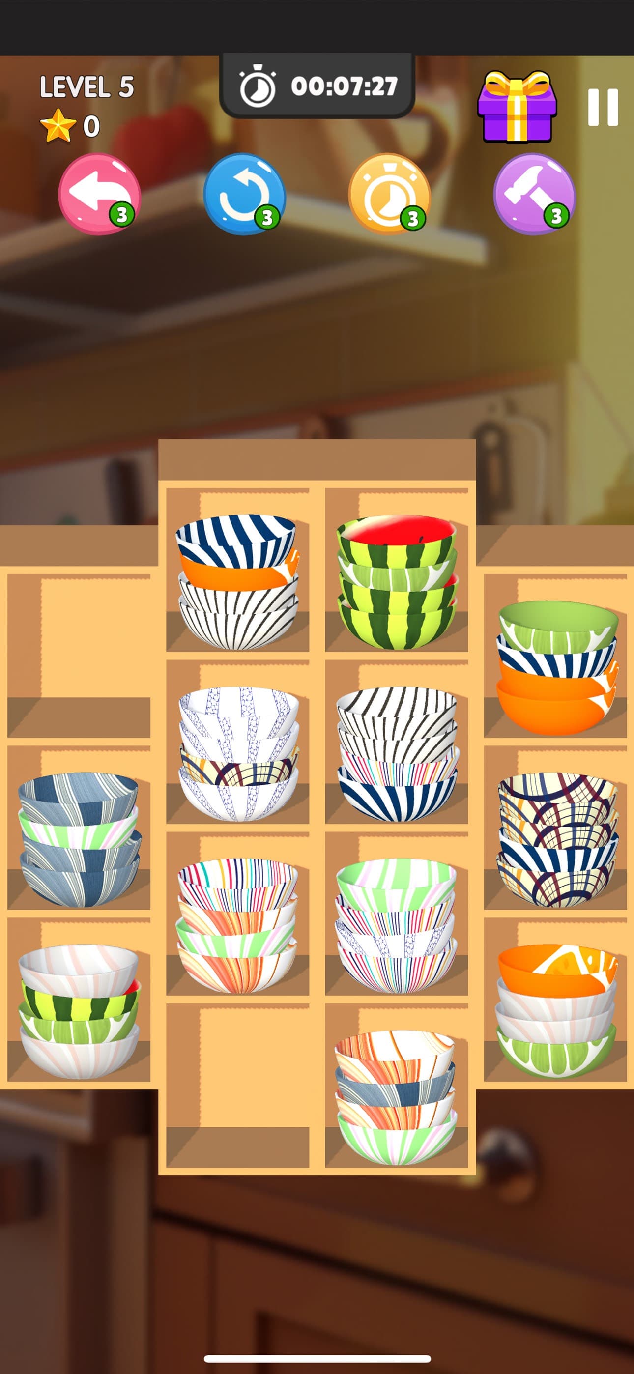 Bowl Sort Bonanza Match Game screenshot 3 - screenshot