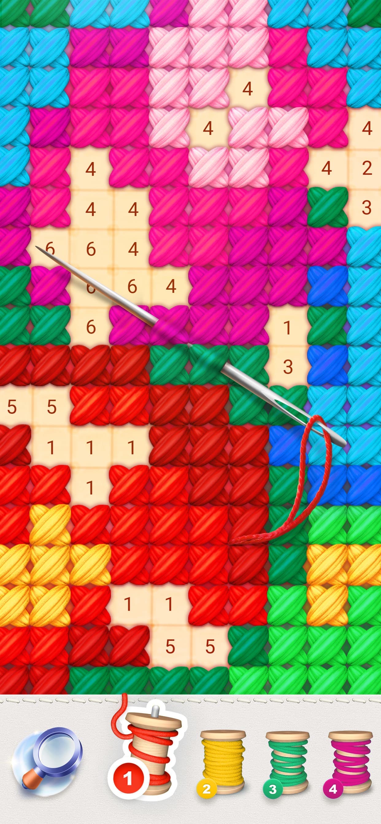 Magic Cross-Stitch: Pixel Art screenshot 1 - screenshot
