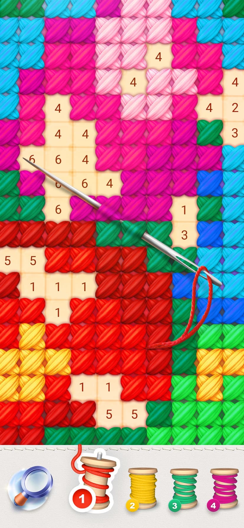 Magic Cross-Stitch: Pixel Art screenshot 1 - screenshot