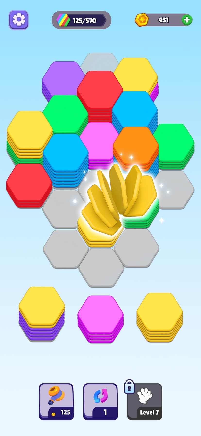 Hexa Color Sorting Puzzle screenshot 2 - screenshot