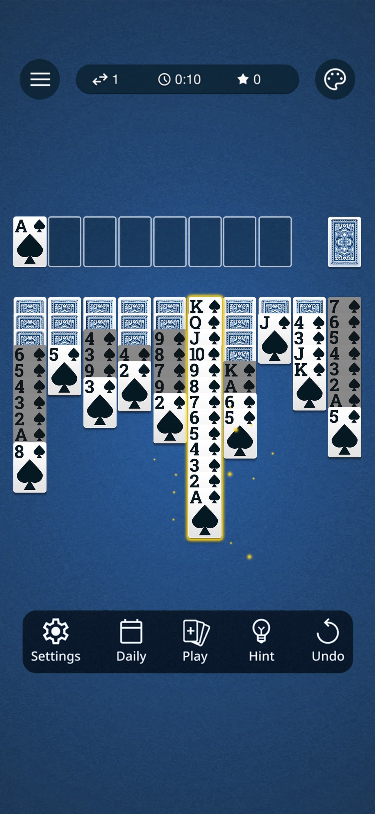 Spider Solitaire: Classic Card screenshot 3 - screenshot