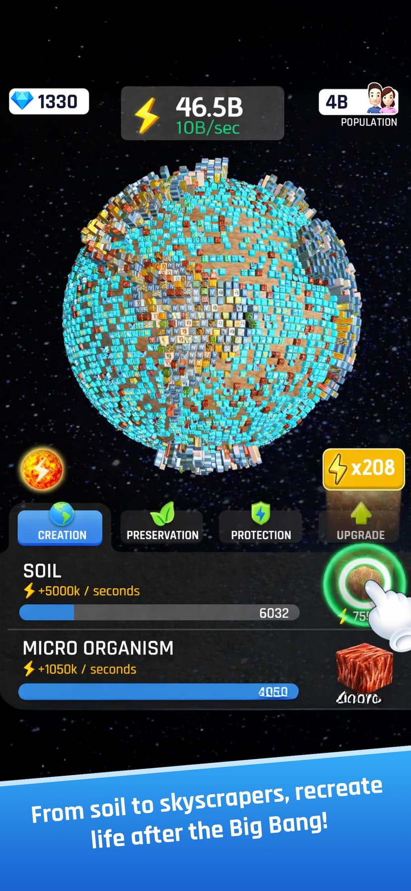 Idle World - Planet Miner screenshot 2 - screenshot