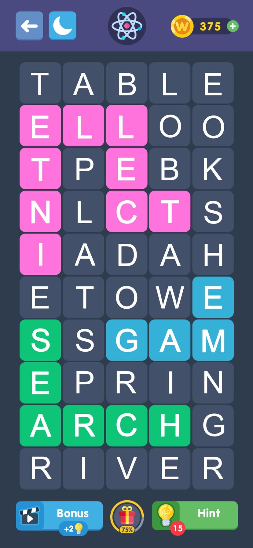 Fillwords: Word Search Puzzle screenshot 1 - screenshot