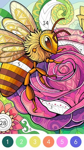 Tangle Color by Number Book screenshot 1 - screenshot