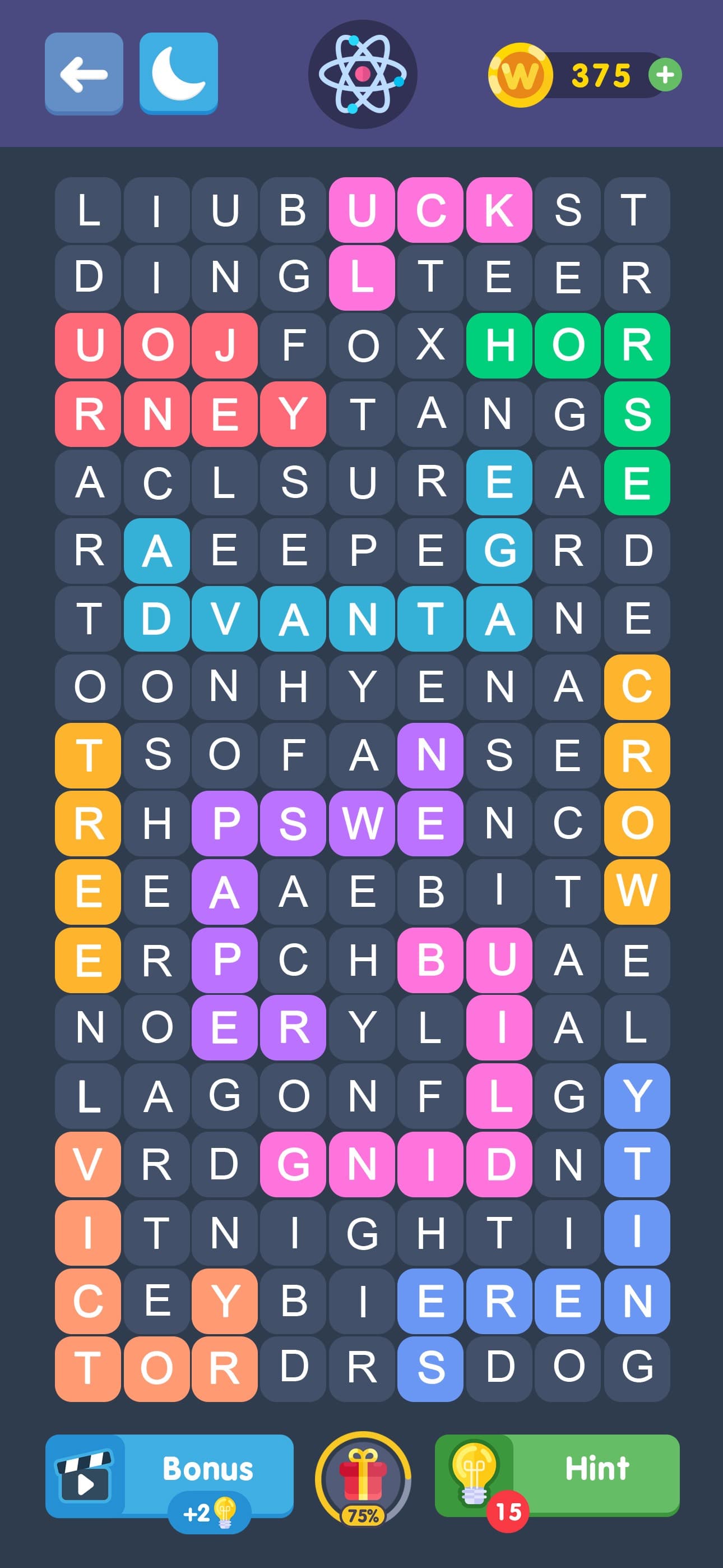 Fillwords: Word Search Puzzle screenshot 5 - screenshot