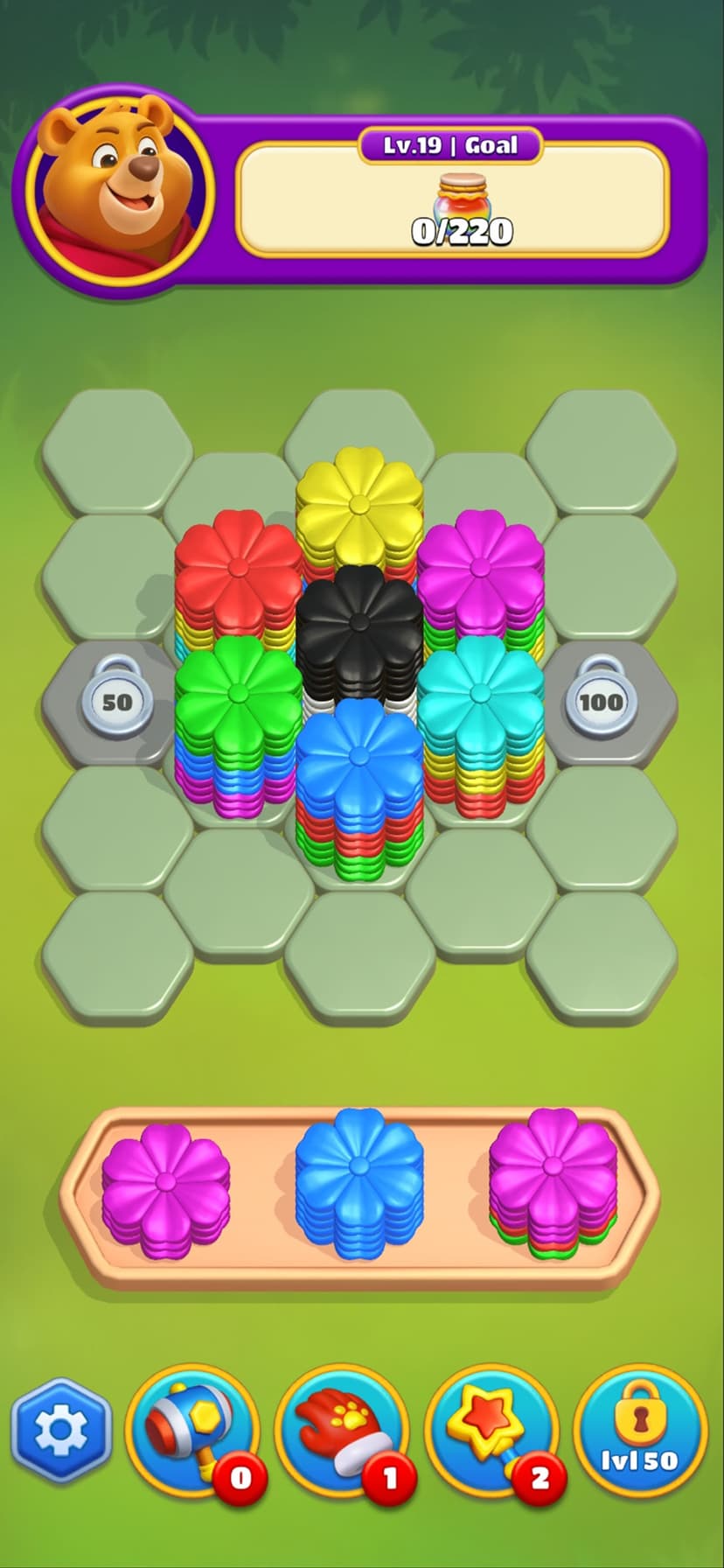 Hexa Sort 3D: Honey Factory screenshot 1 - screenshot