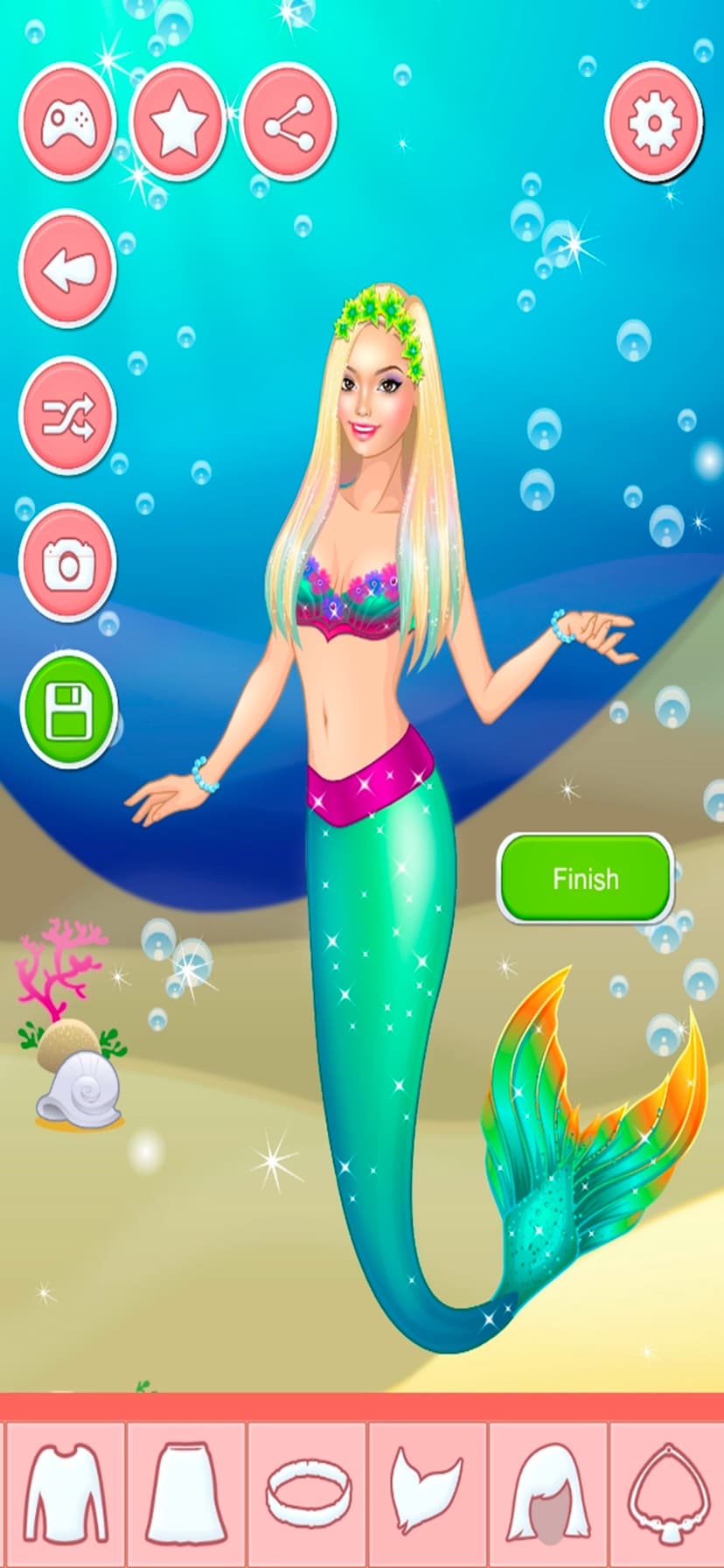 Mermaid Beauty Dress-Up Games screenshot 4 - screenshot