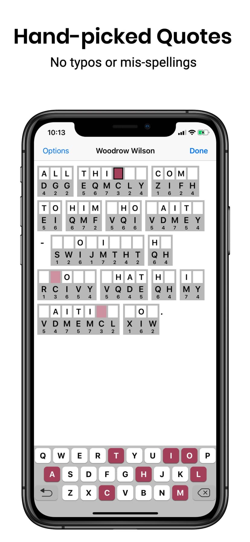 Cryptogram Cryptoquip Puzzles screenshot 1 - screenshot