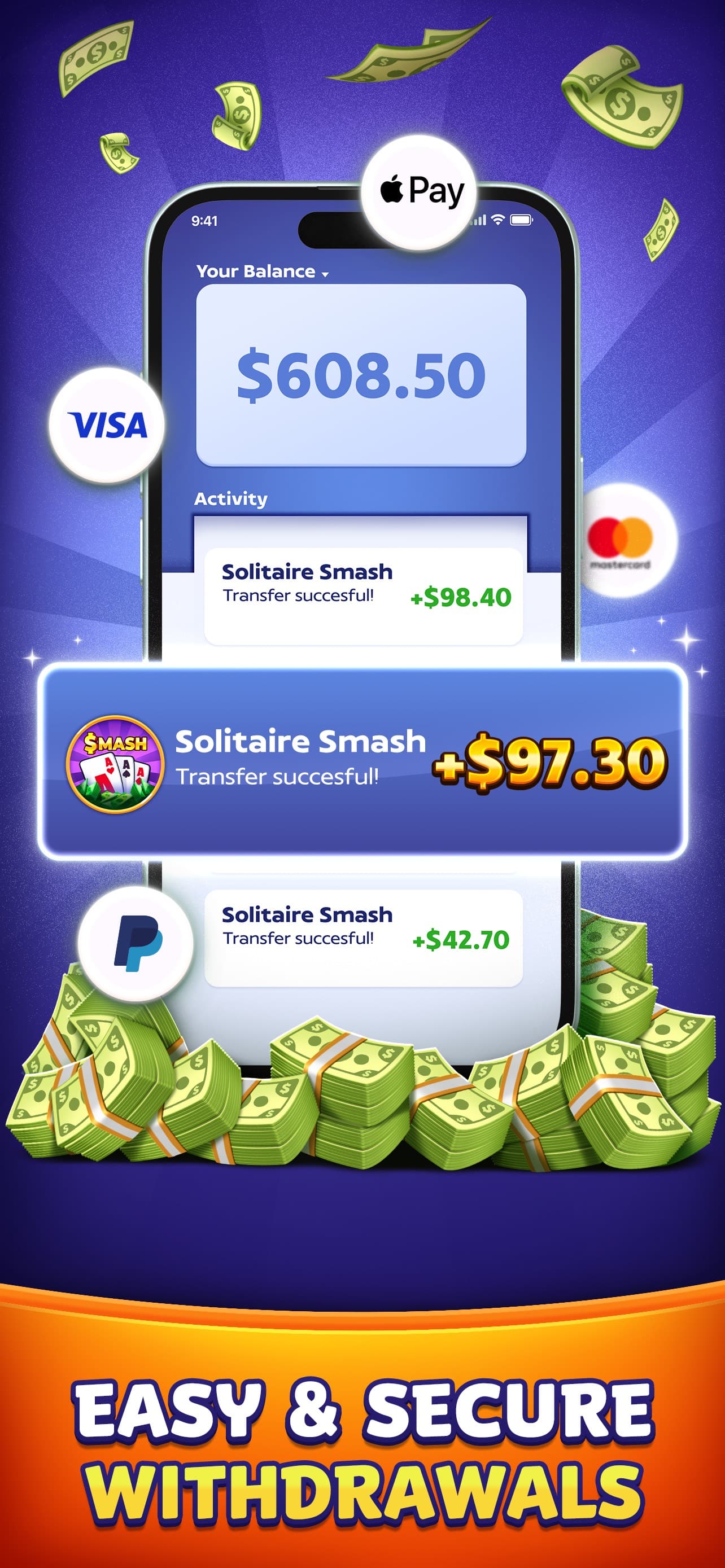 Solitaire Smash: Real Cash! screenshot 4 - screenshot