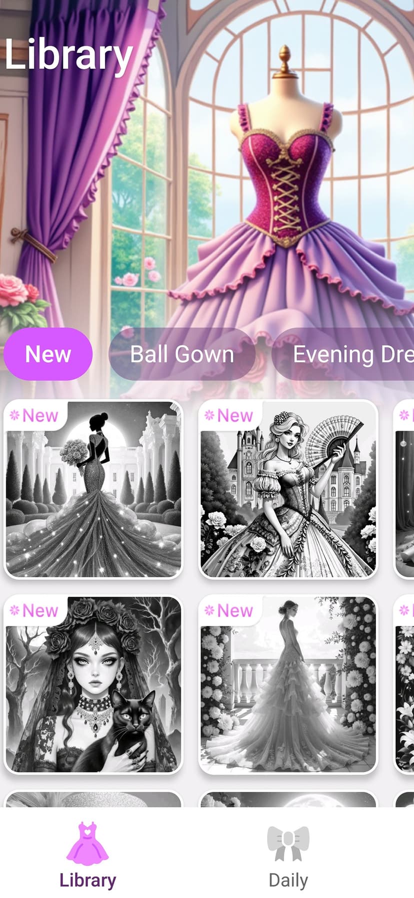 Gown Color - Paint by number screenshot 9 - screenshot