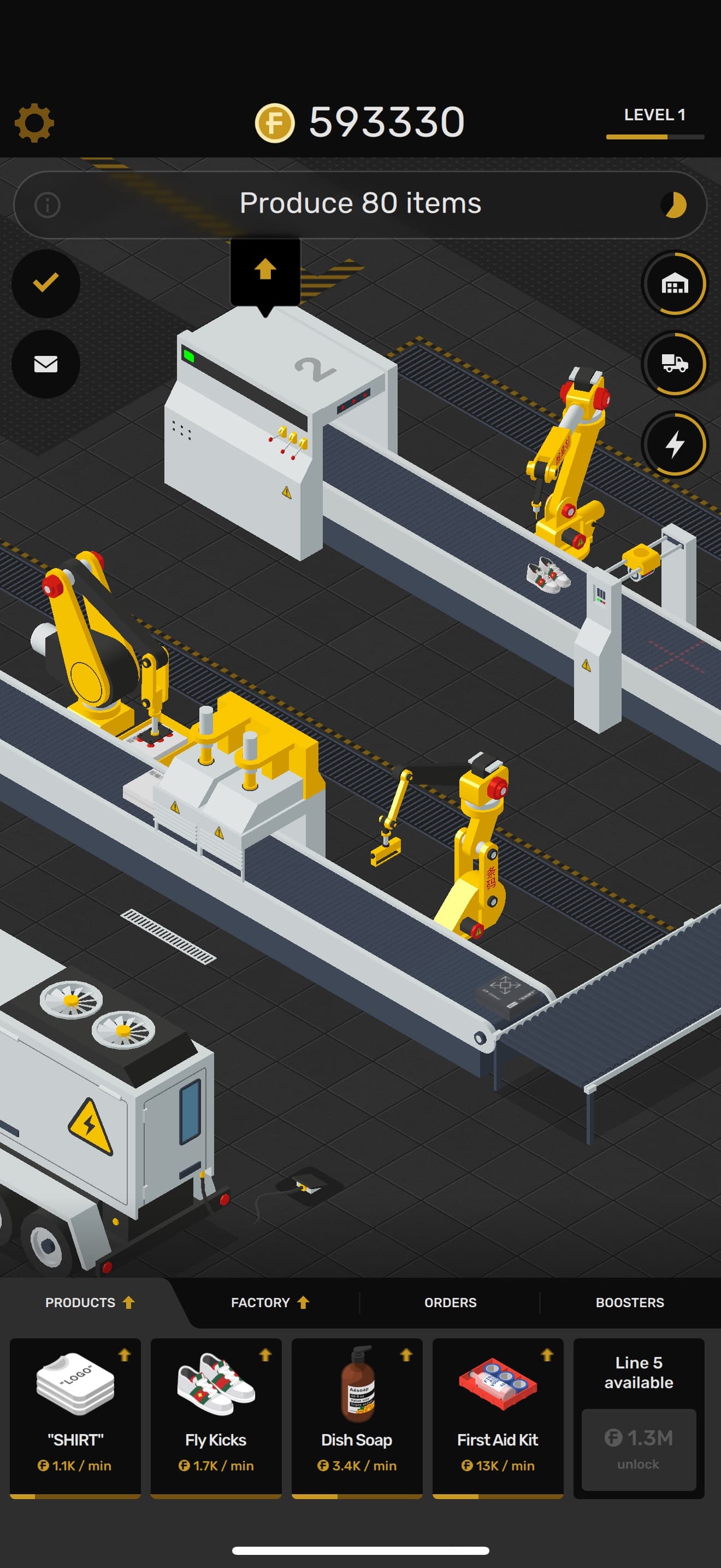Factory: Idle & Tycoon Game screenshot 1 - screenshot