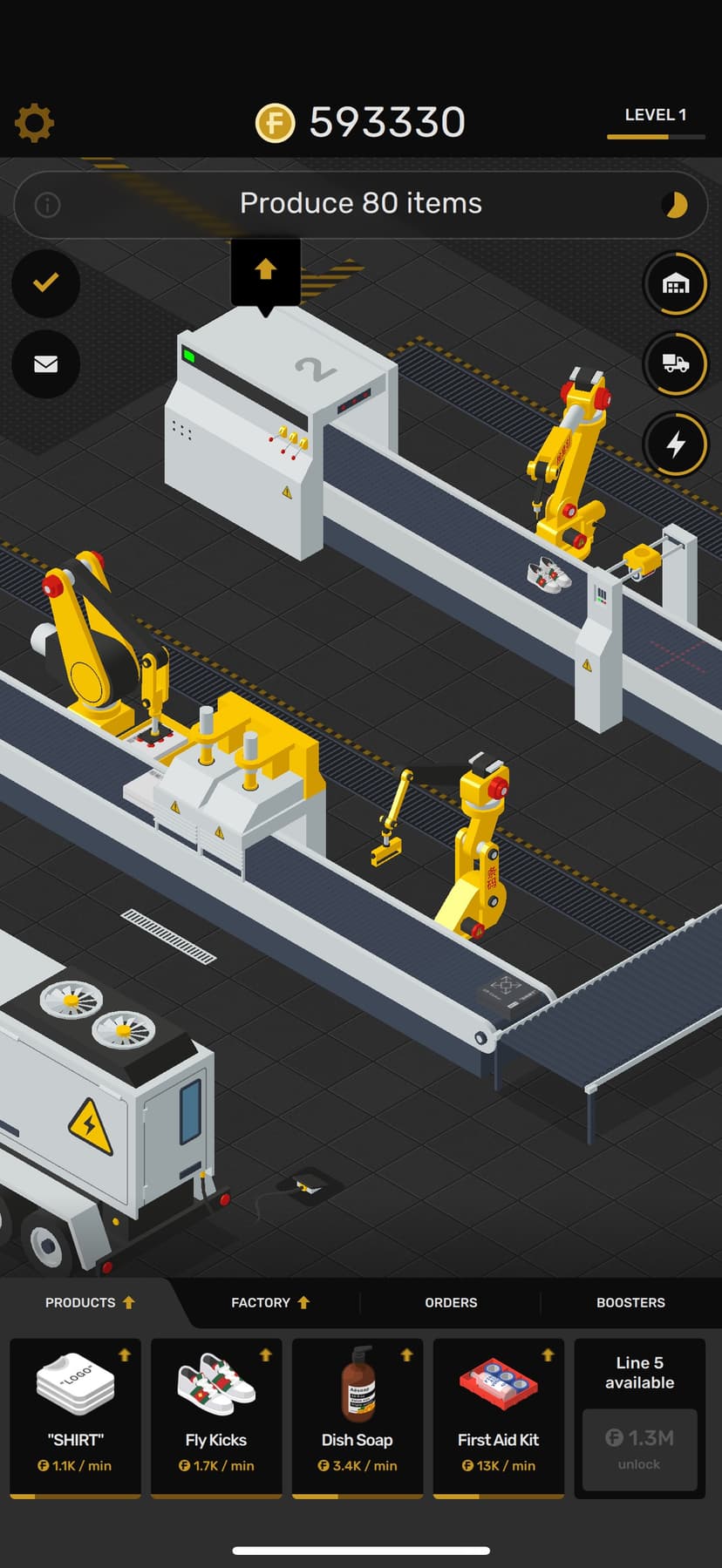 Factory: Idle & Tycoon Game screenshot 1 - screenshot
