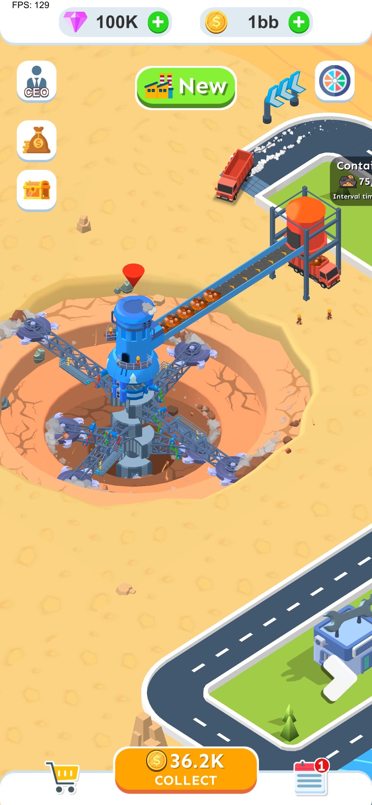 Spiral Excavator Empire screenshot 1 - screenshot