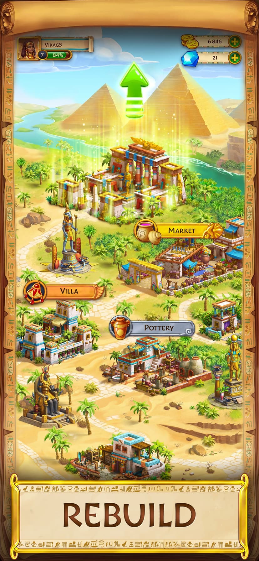 Jewels of Egypt・Match 3 Puzzle screenshot 2 - screenshot
