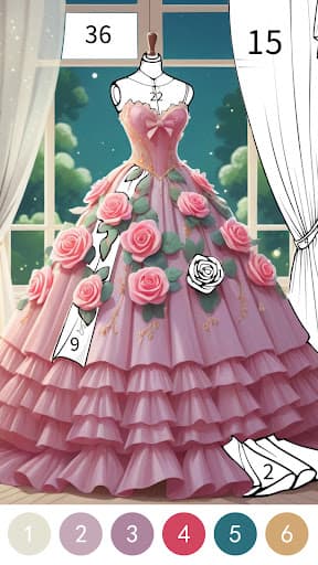 Princess Dress Coloring Book screenshot 7 - screenshot