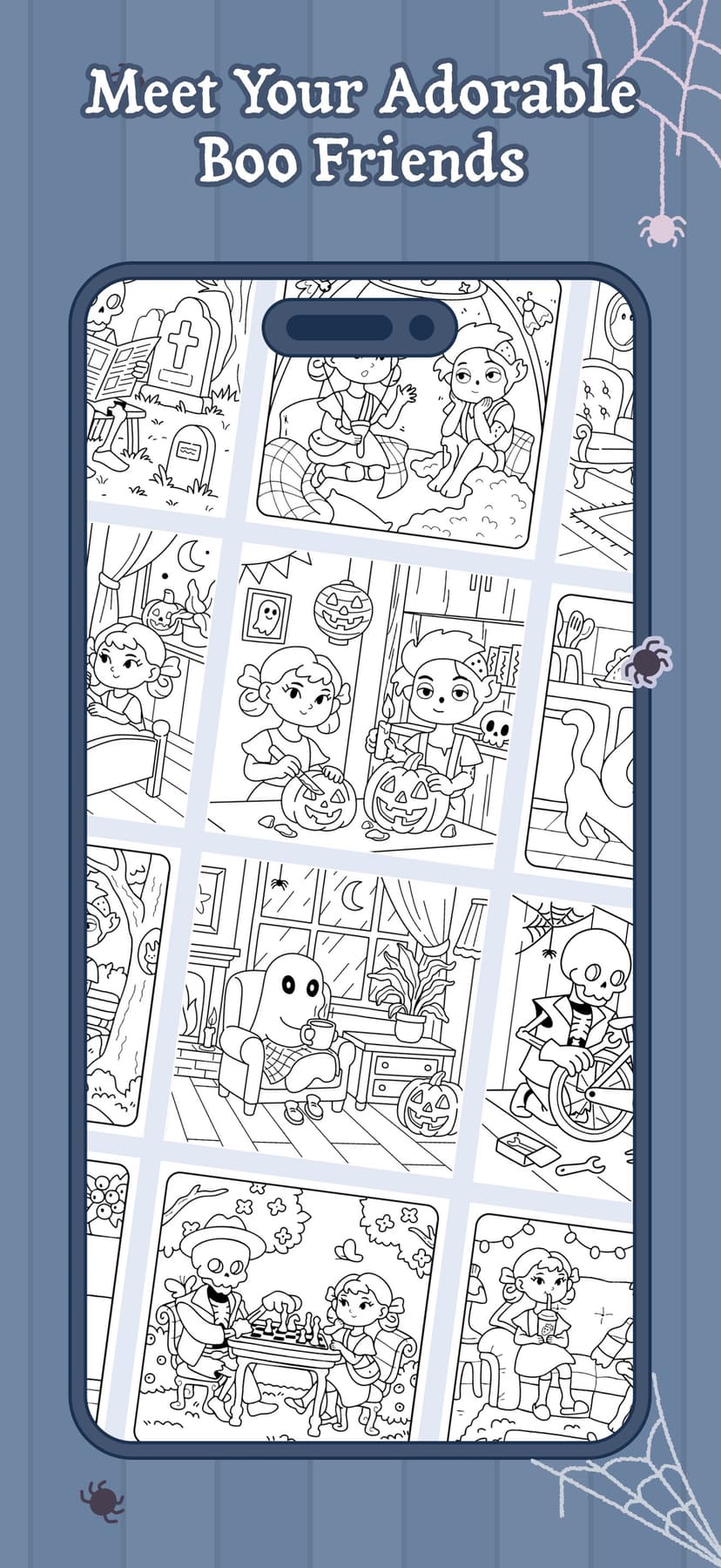 Boo Coloring Book: Cozy Horror screenshot 2 - screenshot