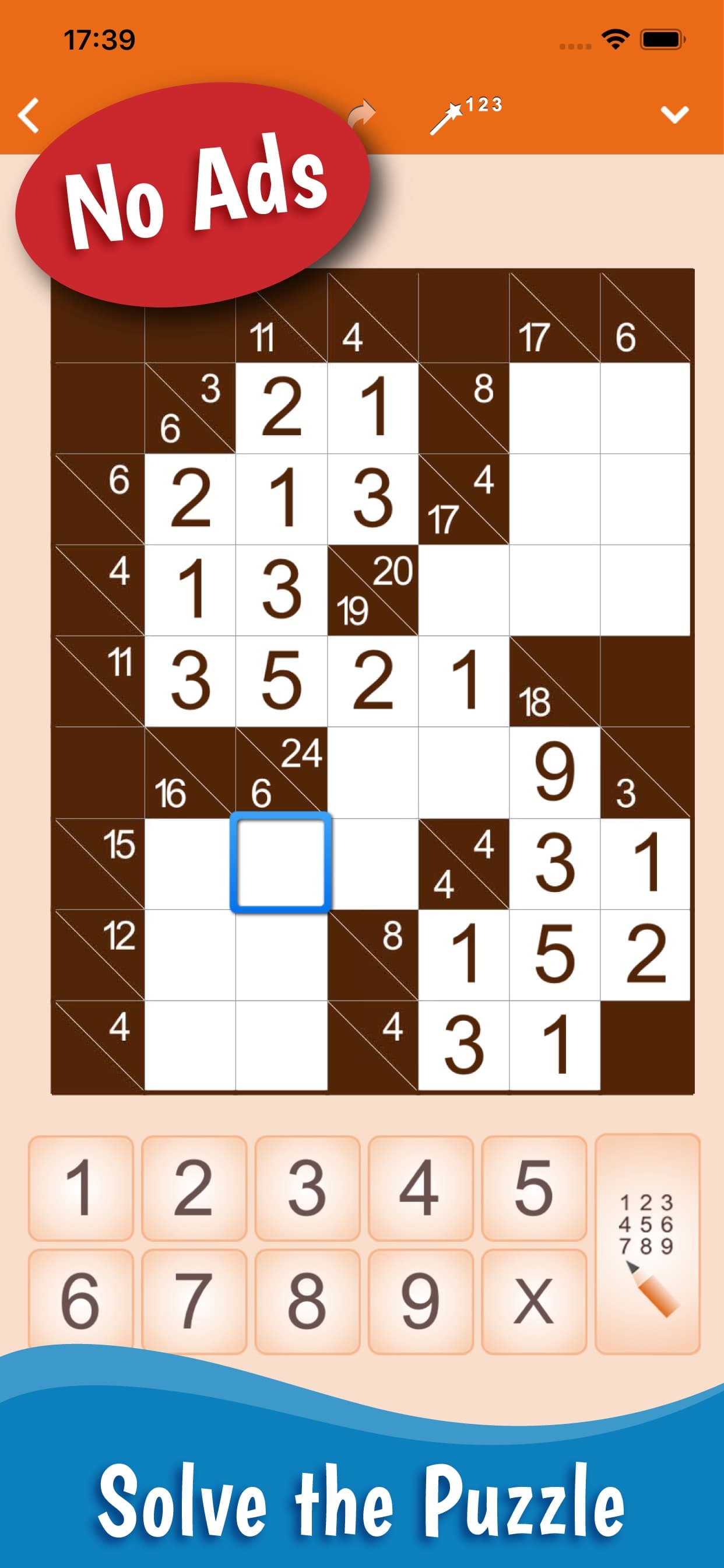 Kakuro: Number Crossword screenshot 1 - screenshot