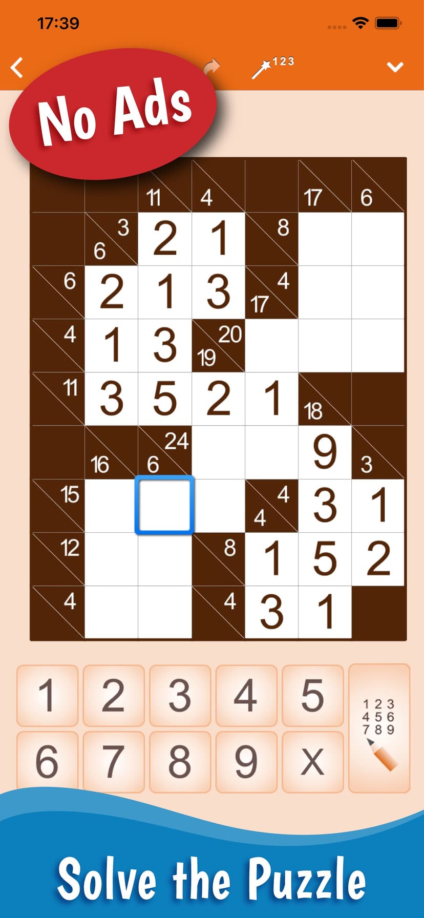 Kakuro: Number Crossword screenshot 1 - screenshot