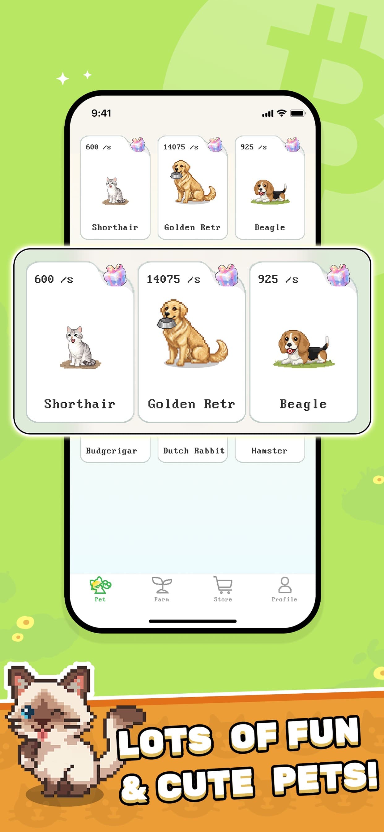ByPet: Play&Grow BTC Pets screenshot 4 - screenshot