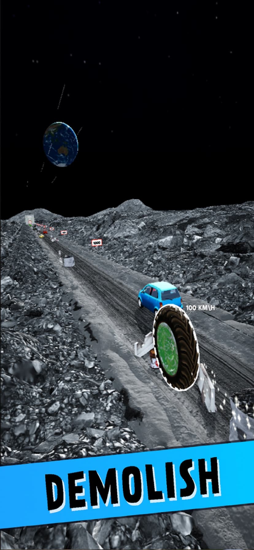 Crazy Tire - Reach the Moon screenshot 2 - screenshot