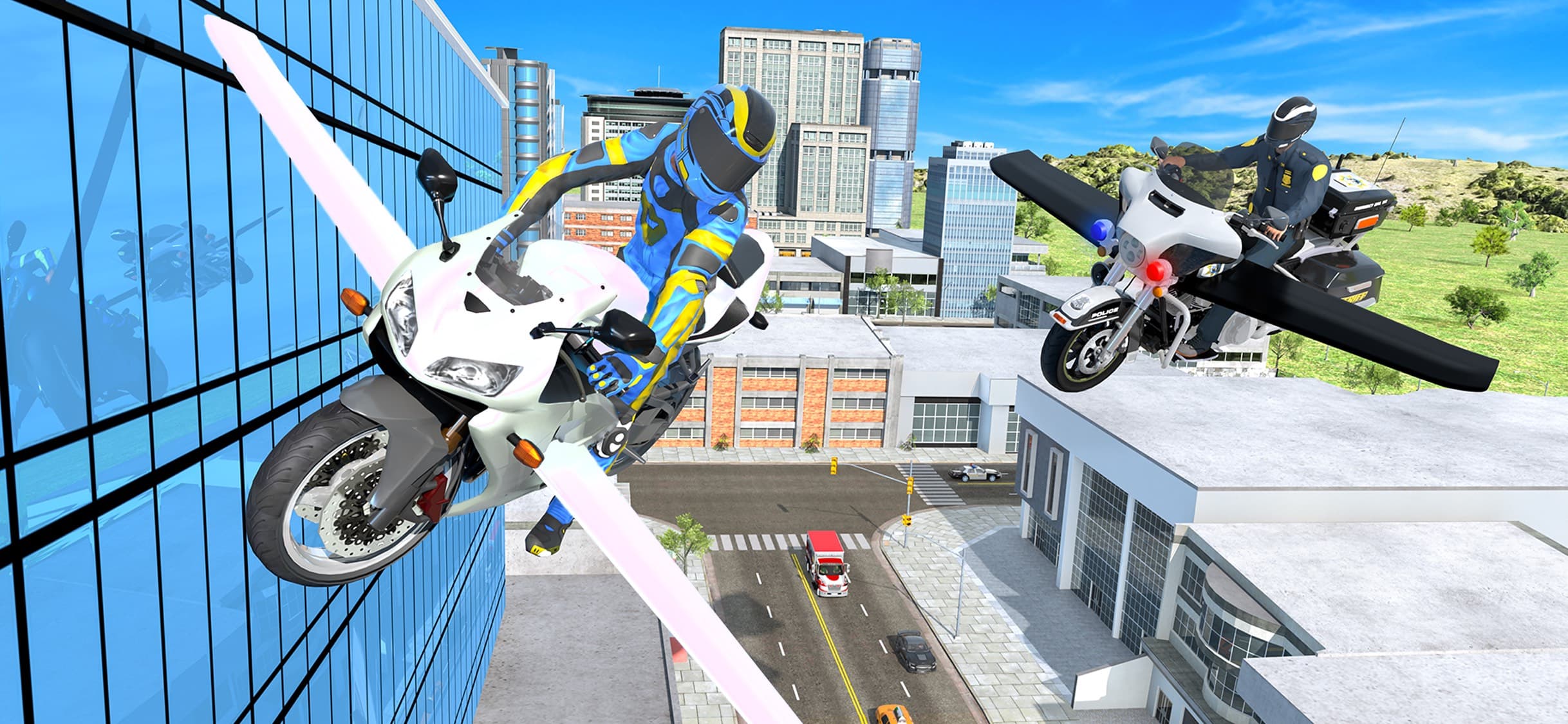 Flying Motorbike Simulator screenshot 1 - screenshot