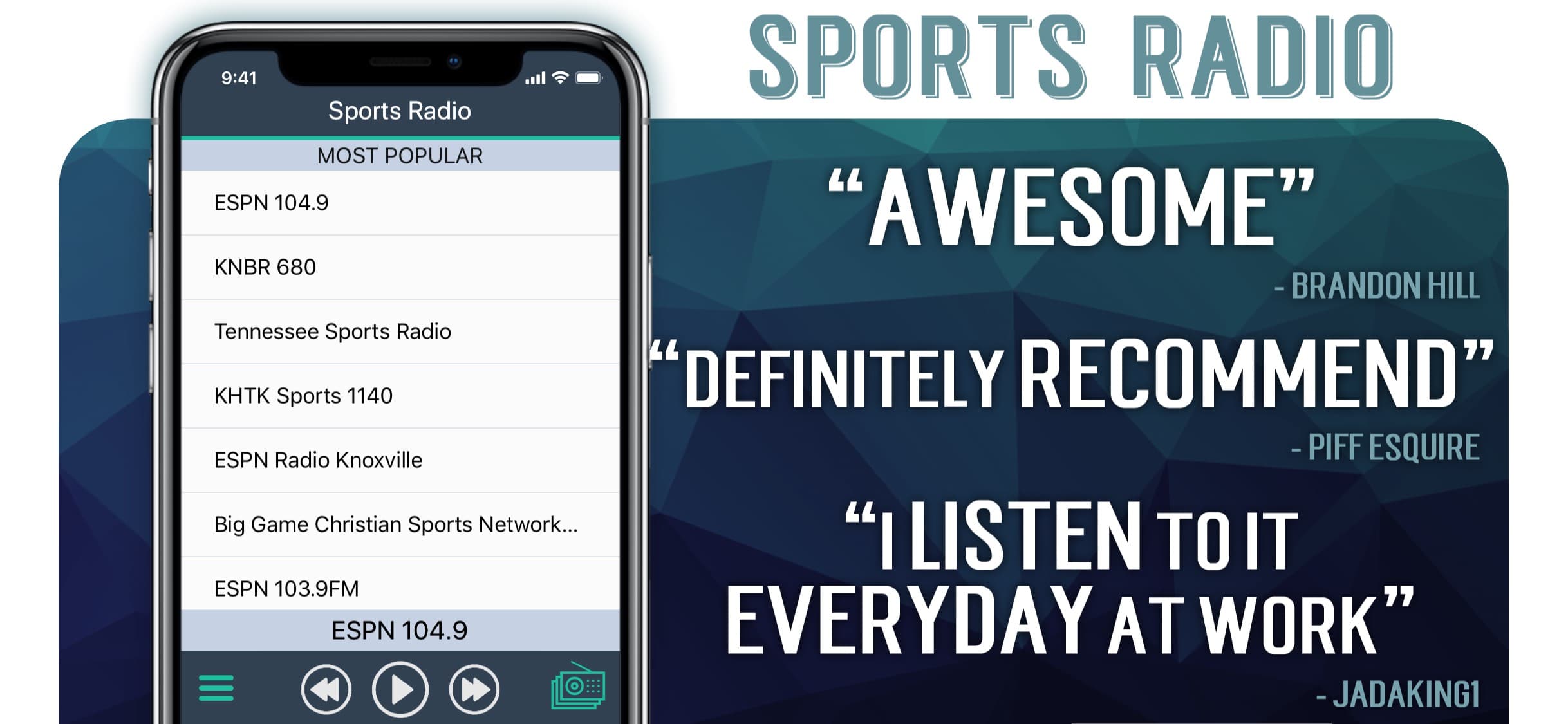Sports Radio+ screenshot 2 - screenshot