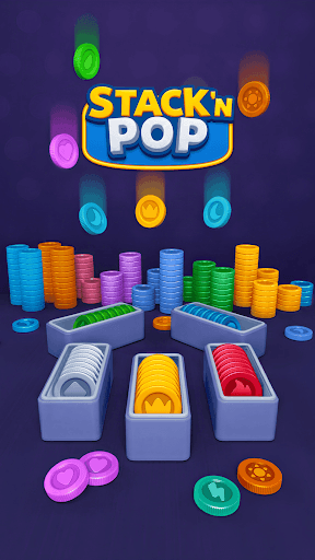 Stack N Pop: Coin Sort Puzzle screenshot 1 - screenshot