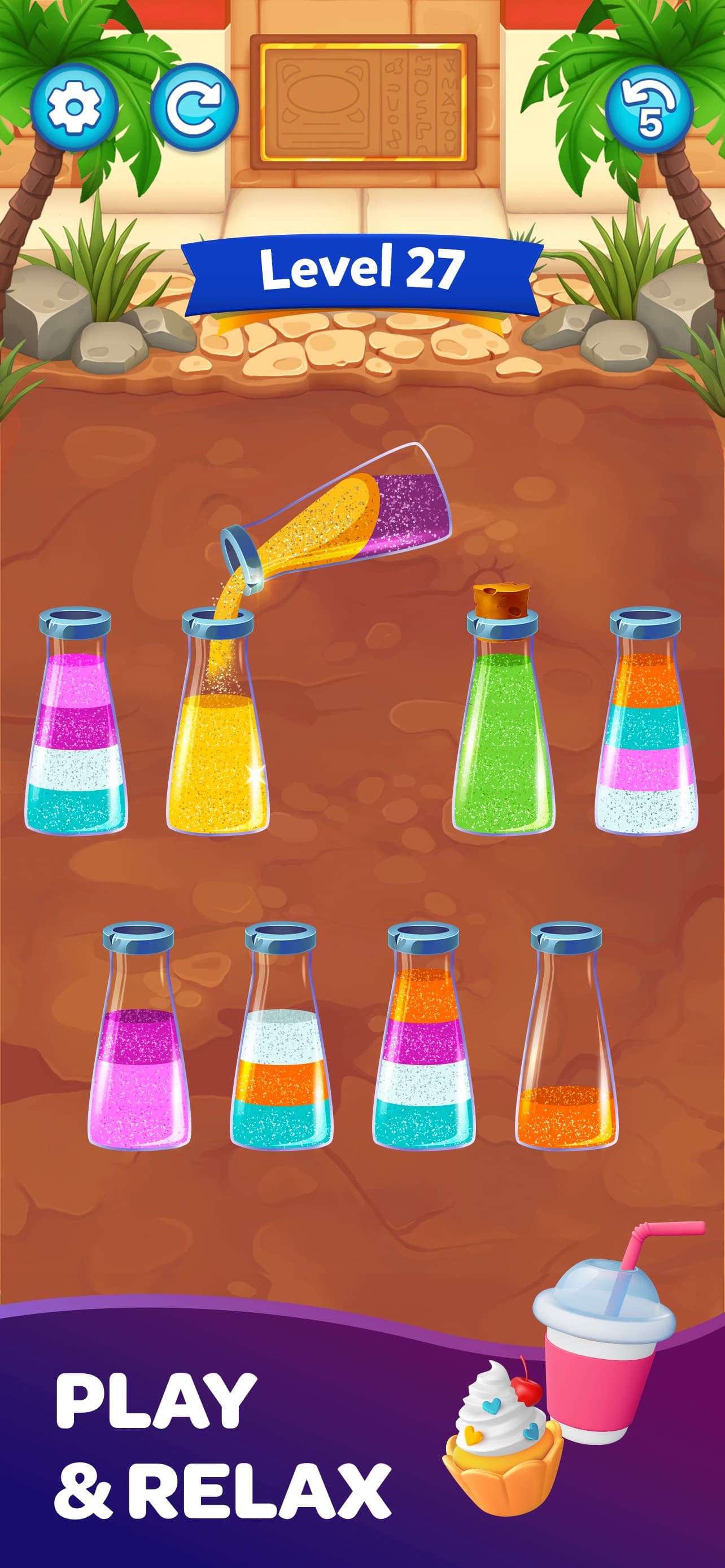 Sort Puzzle: Color Bottle Game screenshot 2 - screenshot