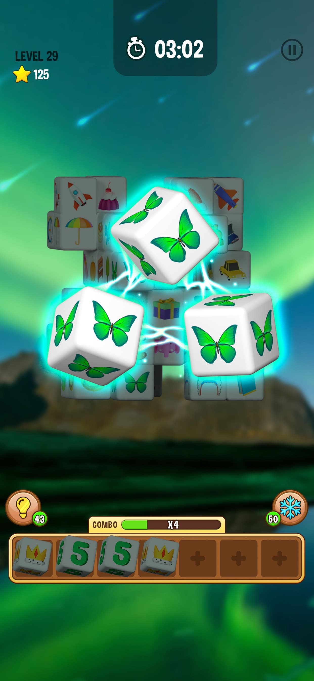 Cube Match Triple - 3D Puzzle screenshot 2 - screenshot